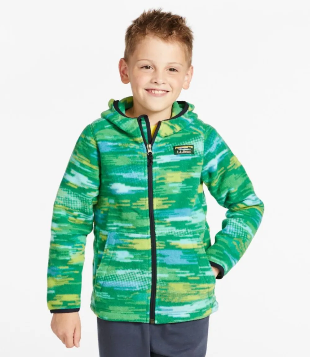 "Kids' Mountain Classic Fleece, Hooded, Print"-L.L.Bean Shop