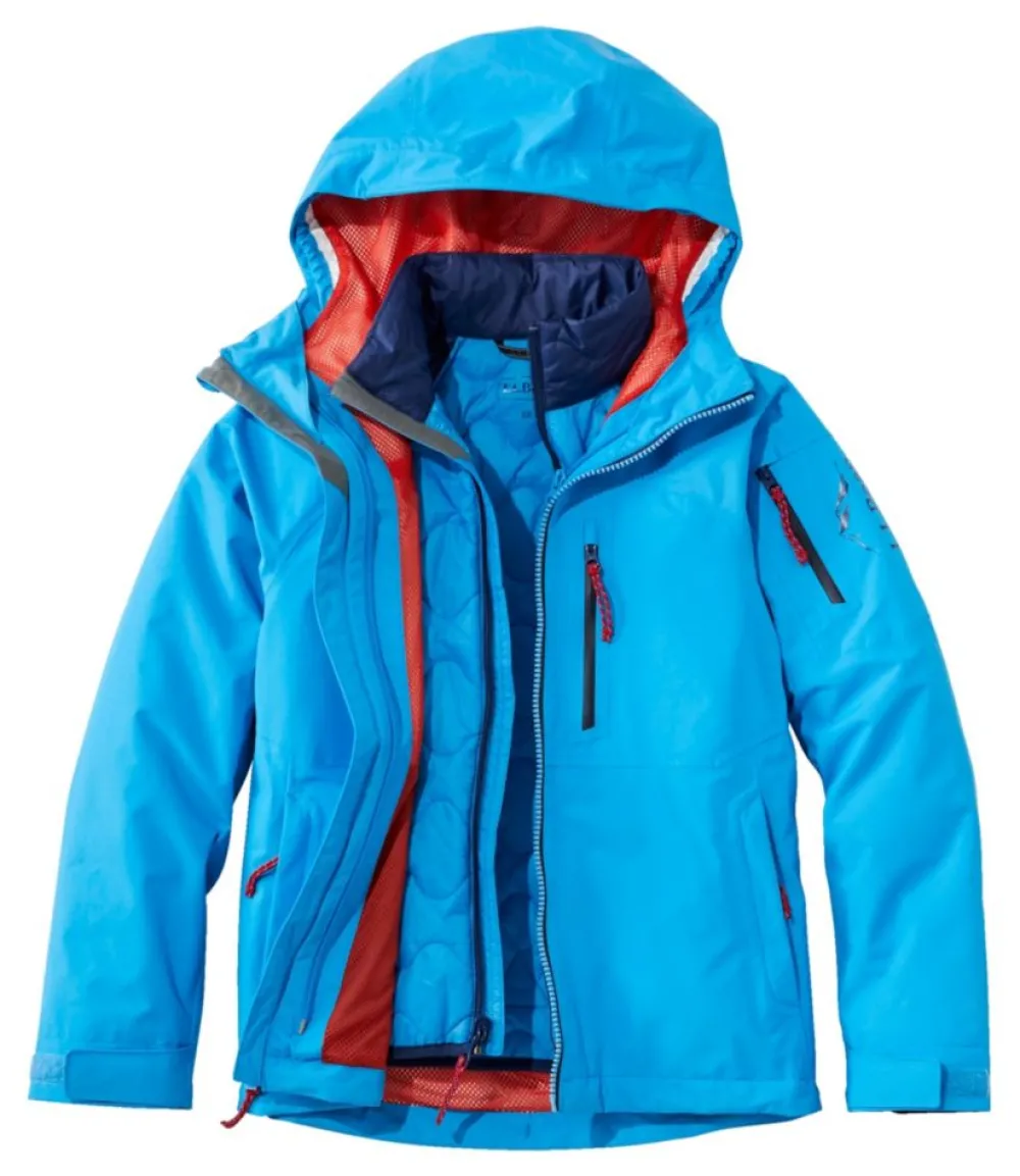 "Kids' Pathfinder Waterproof 3-in-1 Jacket"-L.L.Bean New