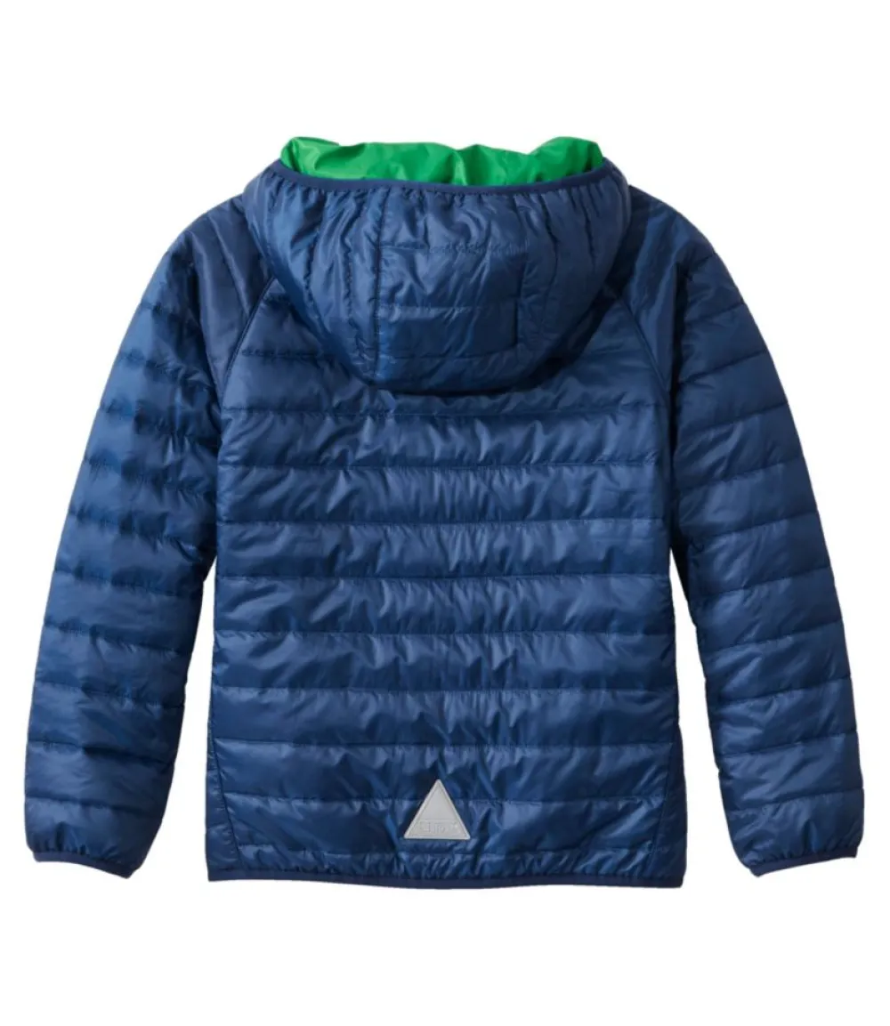 "Kids' PrimaLoft Packaway Hooded Jacket, Colorblock"-L.L.Bean Sale