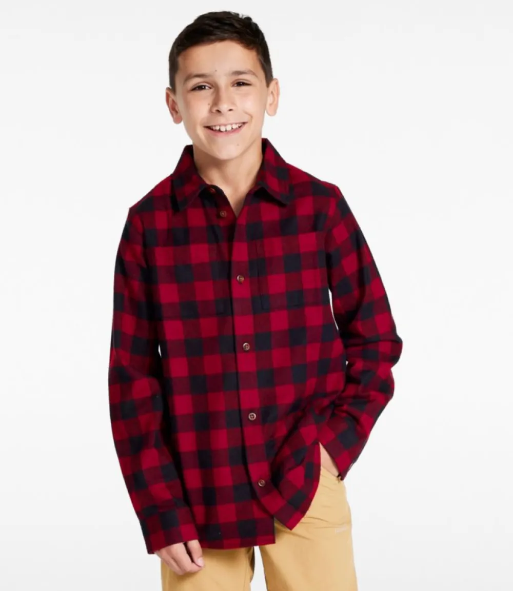 "Kids' Scotch Plaid Flannel Shirt"-L.L.Bean Outlet