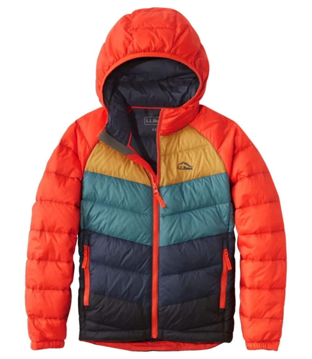 "Kids' Ultralight 650 Down Jacket, Colorblock"-L.L.Bean Sale