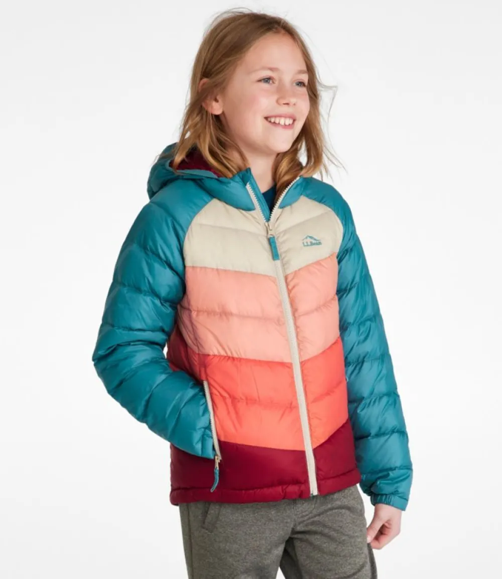 "Kids' Ultralight 650 Down Jacket, Colorblock"-L.L.Bean Sale
