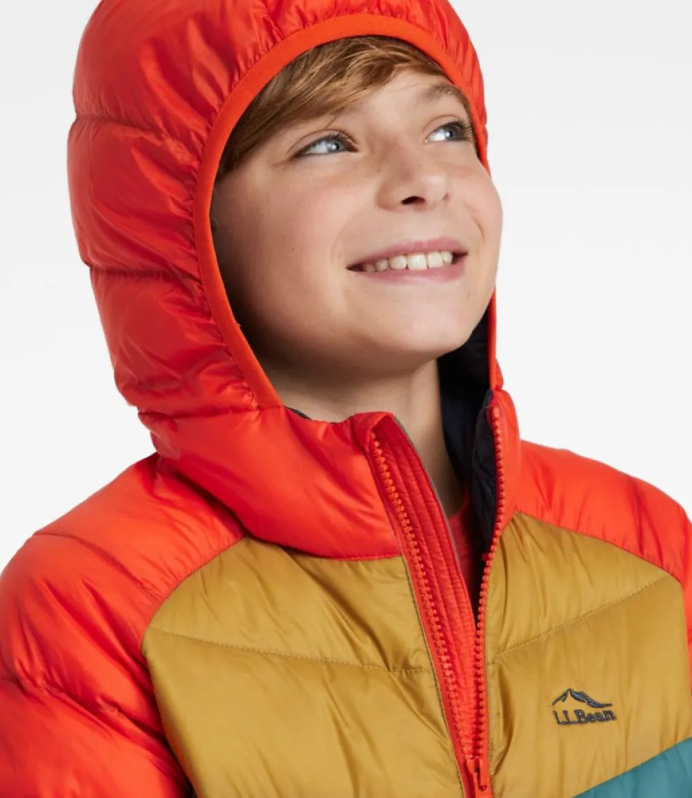 "Kids' Ultralight 650 Down Jacket, Colorblock"-L.L.Bean Sale