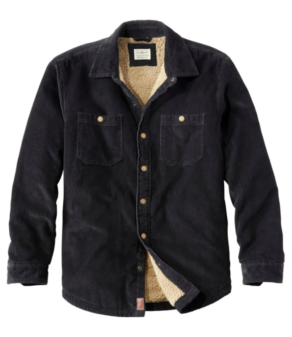"Men's 1912 Heritage Lined Shirt Jac, Corduroy"-L.L.Bean Best