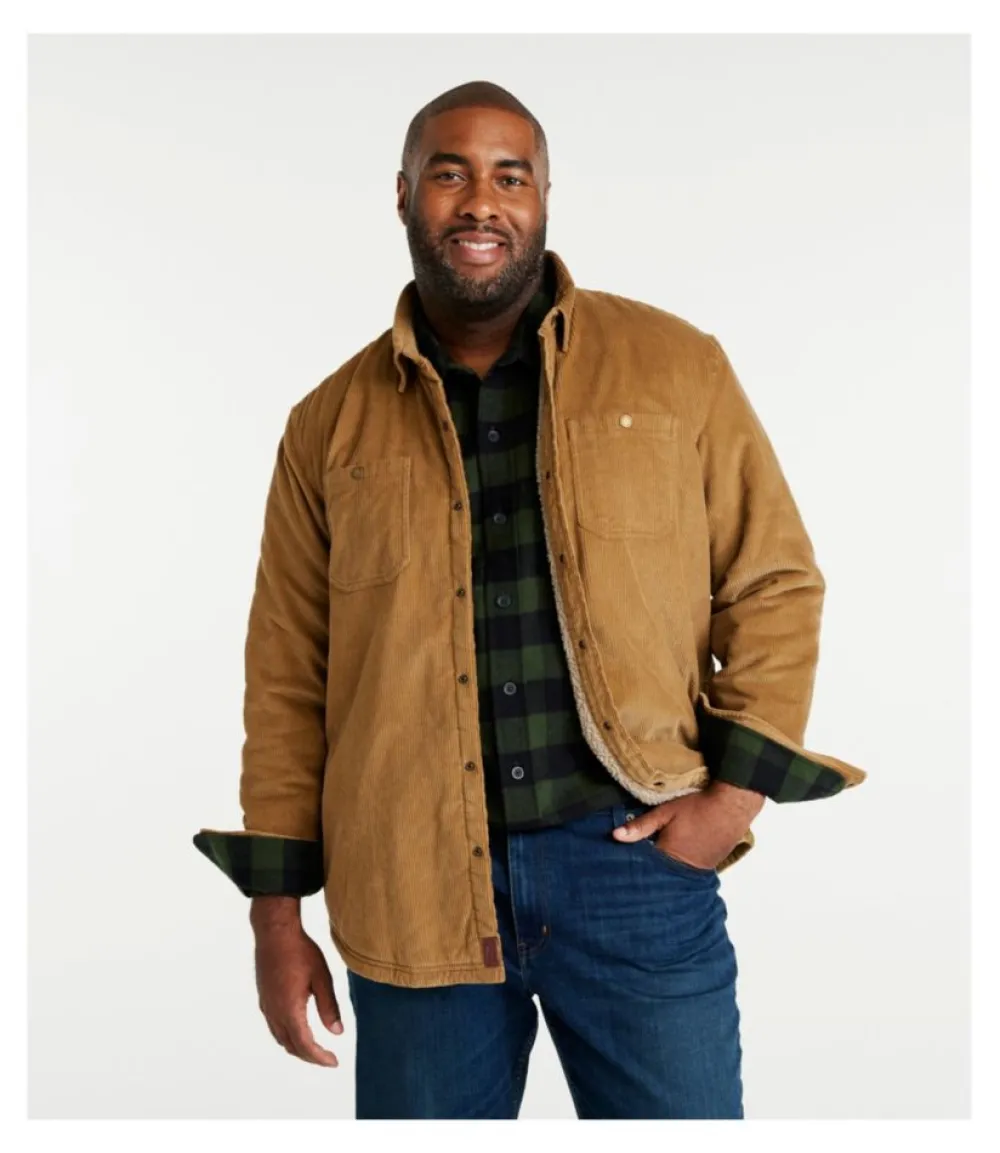 "Men's 1912 Heritage Lined Shirt Jac, Corduroy"-L.L.Bean Best