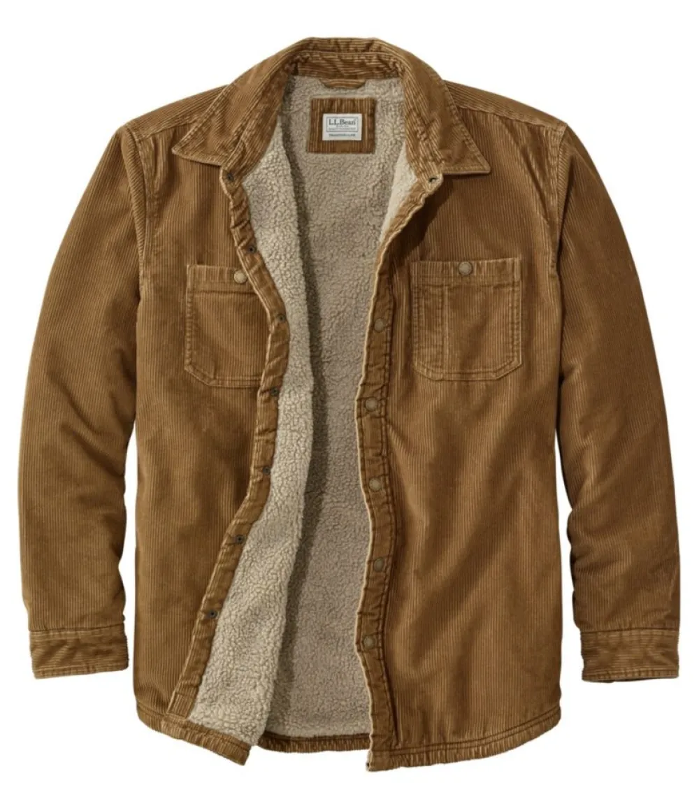 "Men's 1912 Heritage Lined Shirt Jac, Corduroy"-L.L.Bean Best