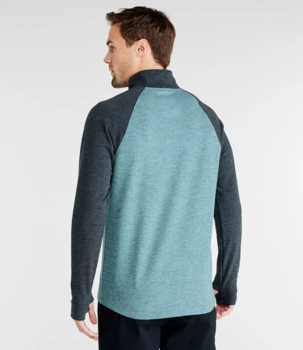 "Men's Adventure Grid Fleece, Quarter-Zip Colorblock"-L.L.Bean Sale
