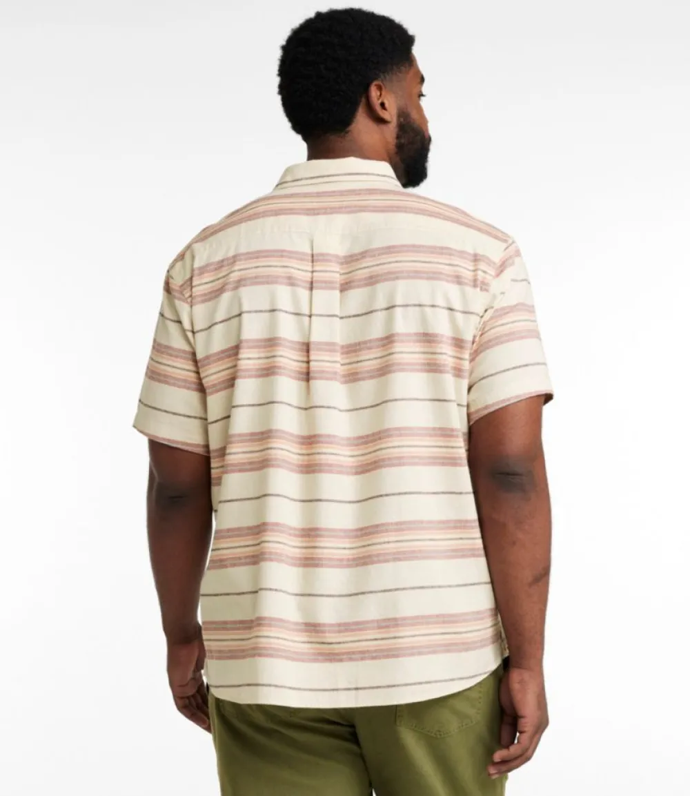 "Men's Backyard BBQ Shirt, Short-Sleeve, Traditional Untucked Fit, Stripe"-L.L.Bean Discount