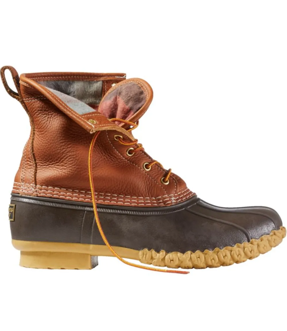 "Men's Bean Boots 8", Flannel-Lined Insulated"-L.L.Bean Fashion