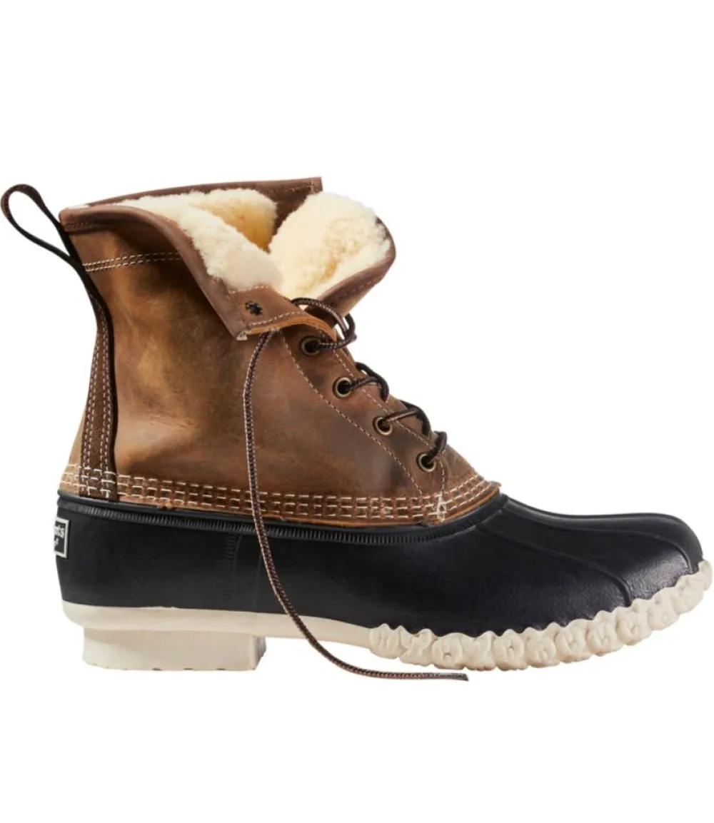 "Men's Bean Boots, 8" Limited Edition Shearling-Lined Insulated"-L.L.Bean Hot