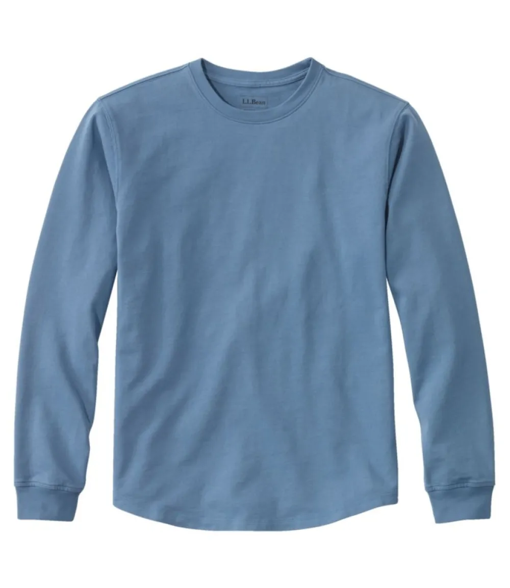 "Men's BeanBuilt Cotton Tee, Without Pocket, Long-Sleeve"-L.L.Bean Hot