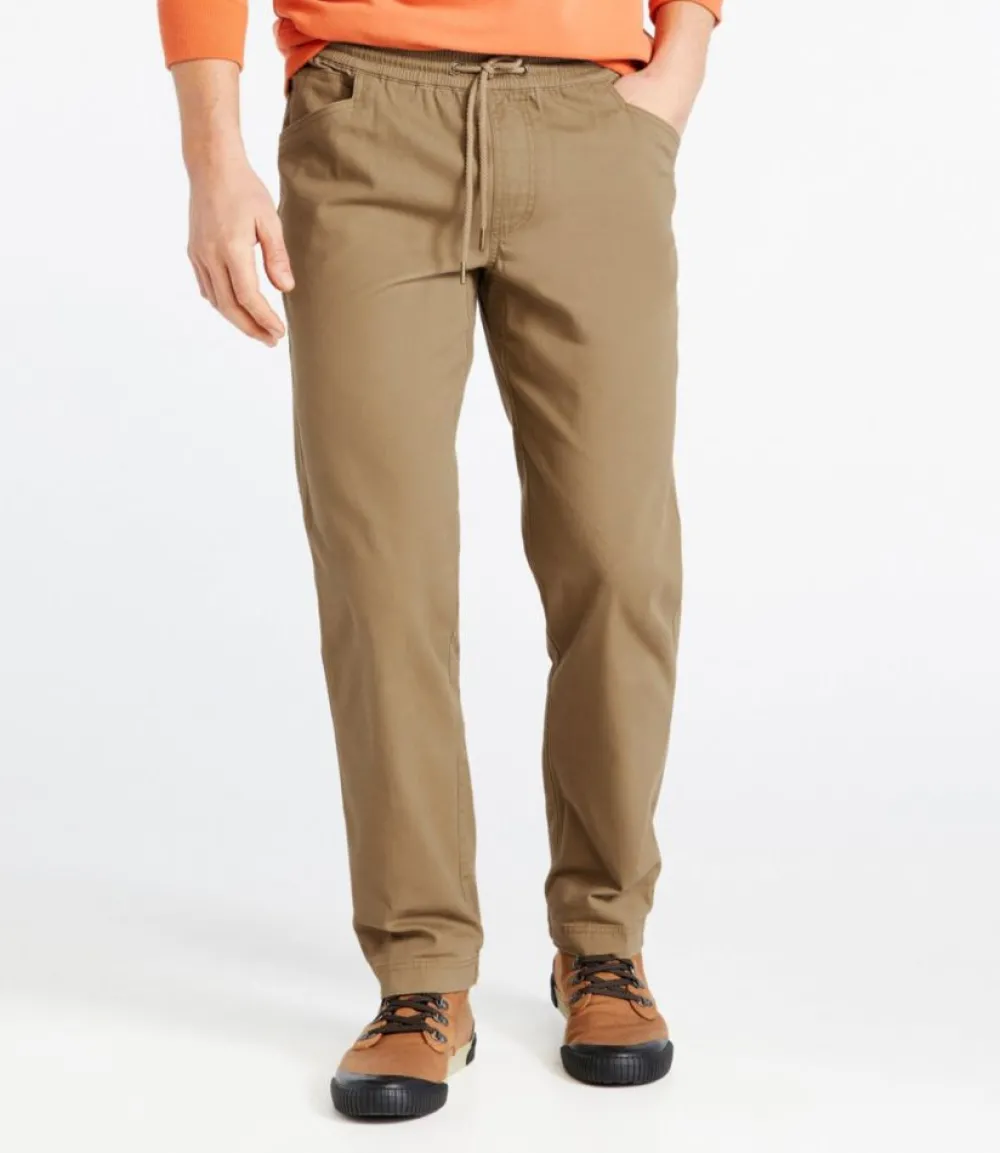 "Men's BeanFlex® Canvas Pants, Pull-On, Standard Fit, Straight Leg"-L.L.Bean Clearance
