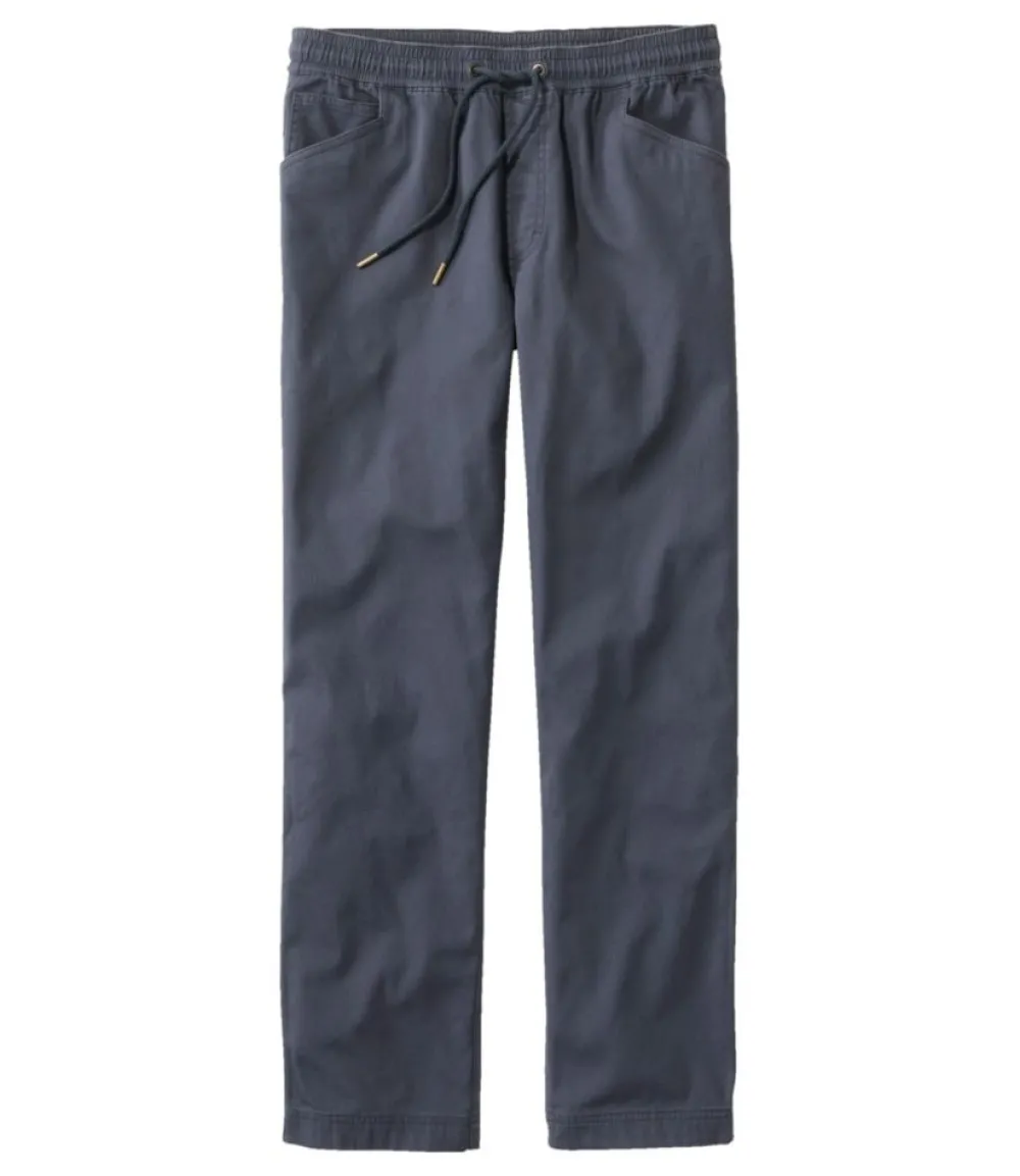 "Men's BeanFlex® Canvas Pull-On Pants, Lined, Standard Fit"-L.L.Bean Outlet