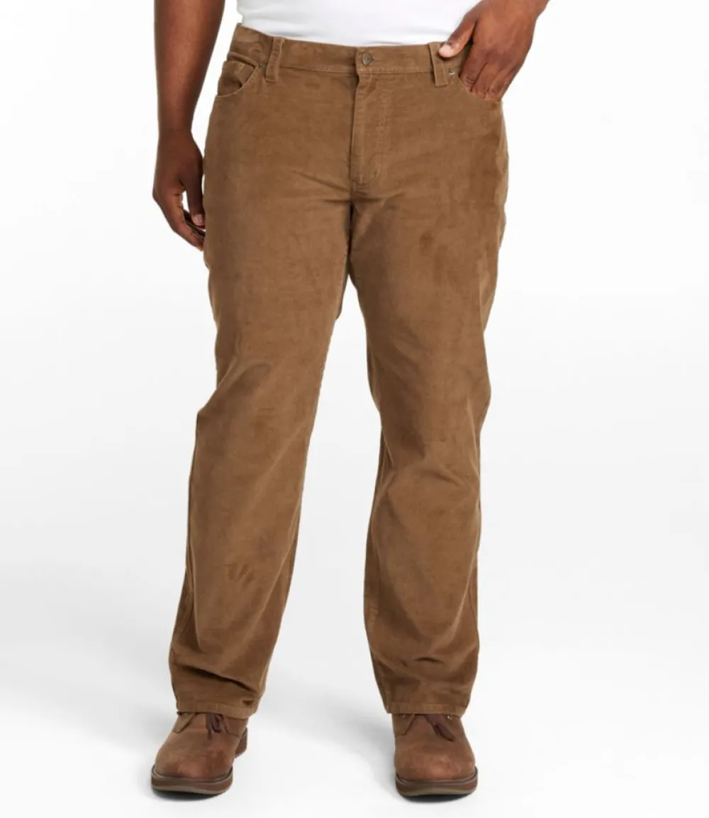 "Men's BeanFlex® Corduroy Pants, Five-Pocket, Standard Fit, Straight Leg"-L.L.Bean Store