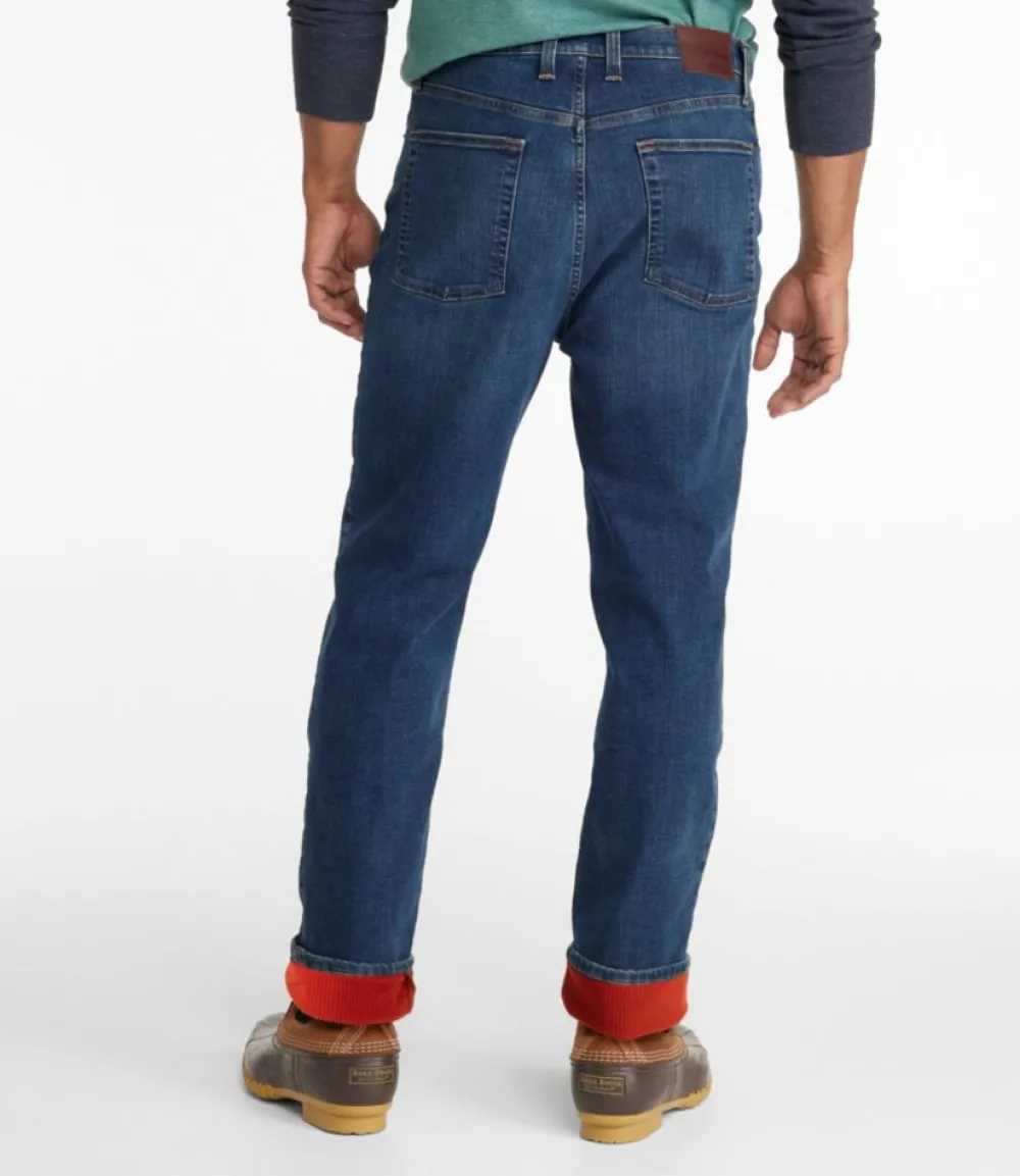 "Men's BeanFlex® Jeans, Classic Fit, Fleece-Lined"-L.L.Bean Online