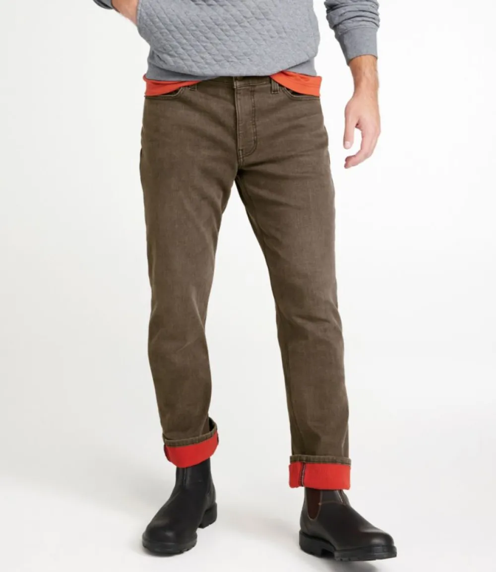 "Men's BeanFlex® Jeans, Standard Athletic Fit, Fleece-Lined"-L.L.Bean Shop