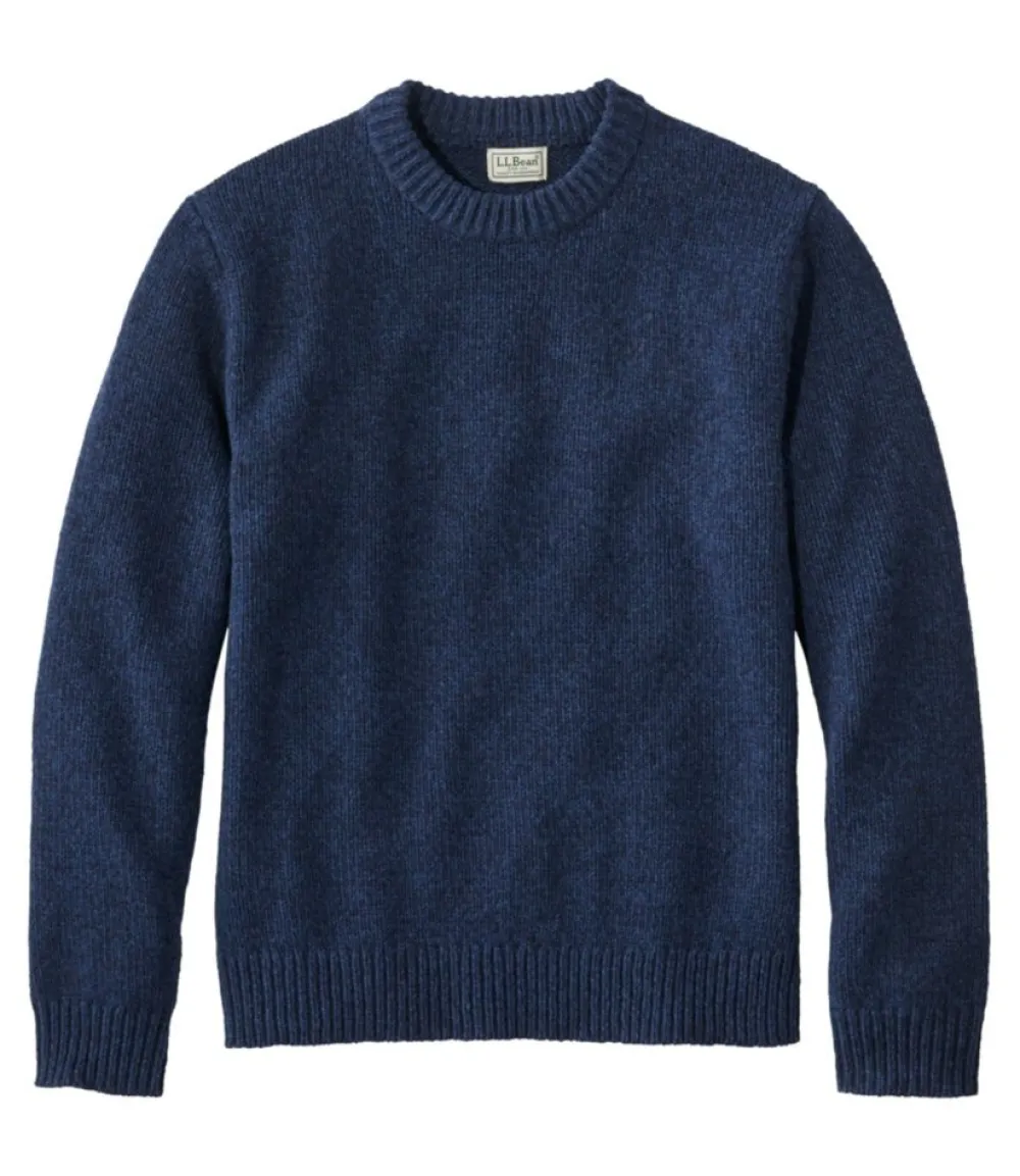 "Men's Bean's Classic Ragg Wool Sweater, Crewneck"-L.L.Bean Clearance