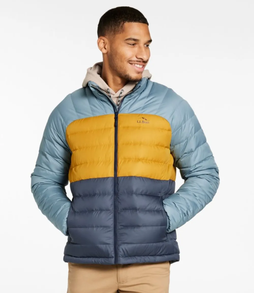 "Men's Bean's Down Jacket, Colorblock"-L.L.Bean Store