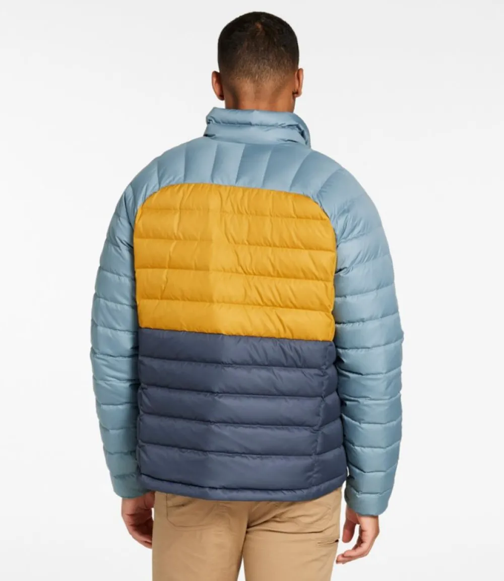 "Men's Bean's Down Jacket, Colorblock"-L.L.Bean Store