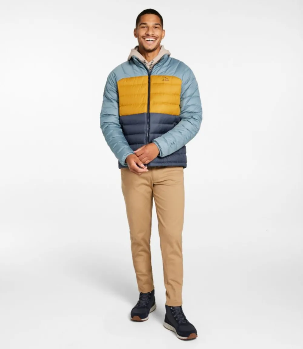 "Men's Bean's Down Jacket, Colorblock"-L.L.Bean Store