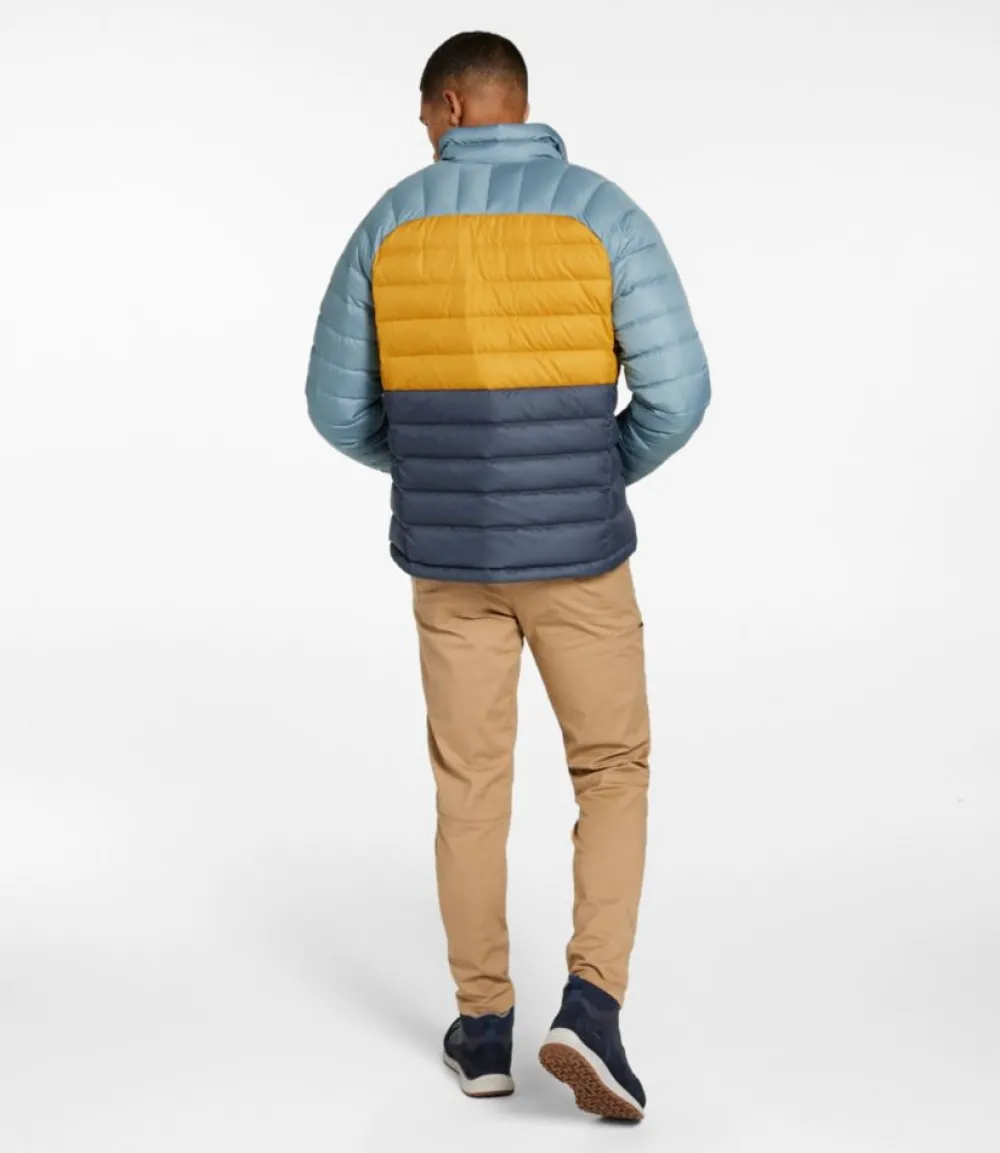 "Men's Bean's Down Jacket, Colorblock"-L.L.Bean Store