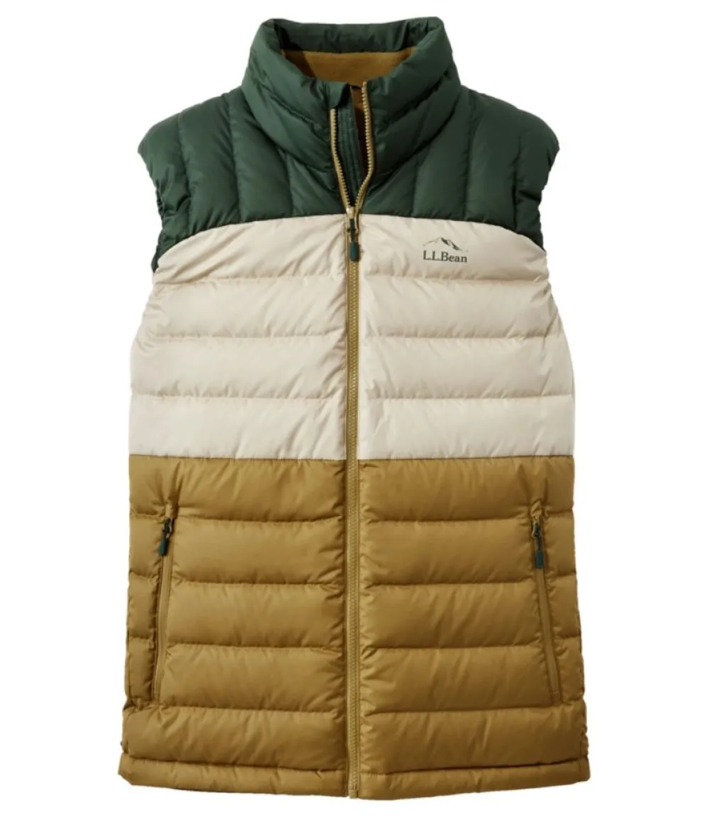 "Men's Bean's Down Vest, Colorblock"-L.L.Bean Shop