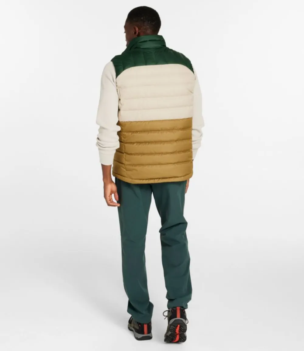 "Men's Bean's Down Vest, Colorblock"-L.L.Bean Shop