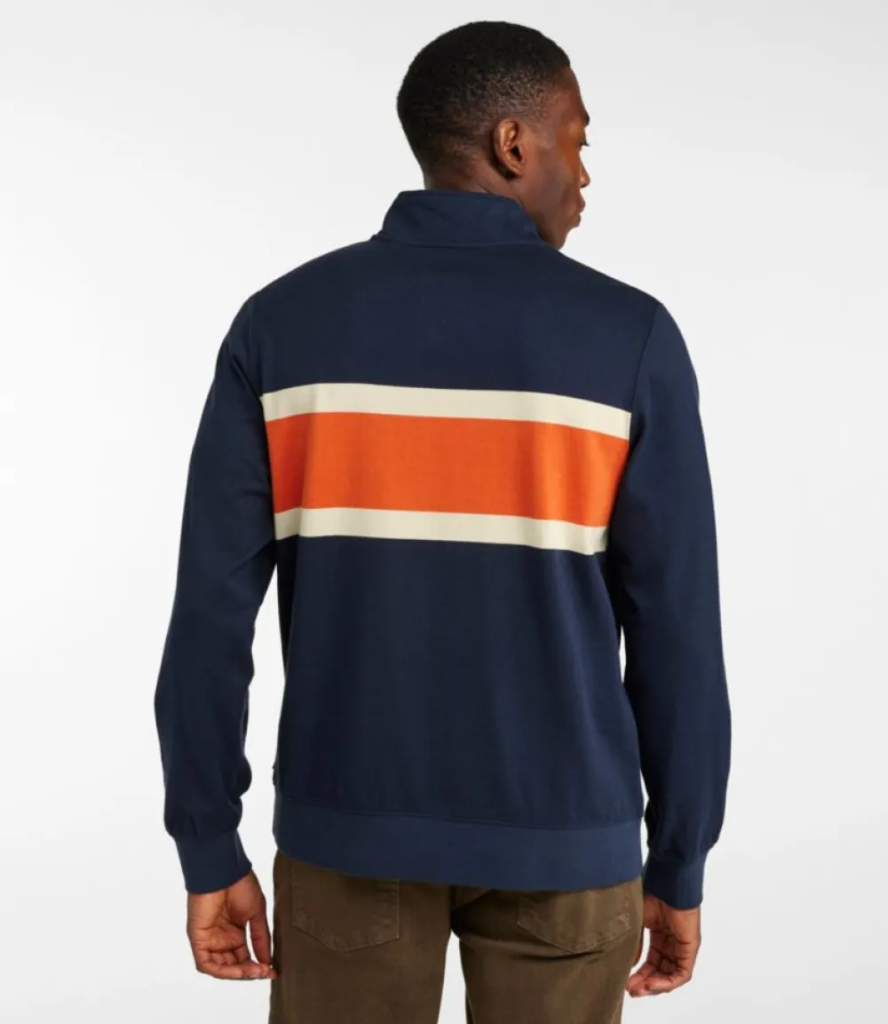 "Men's Bean's Vintage Soft Rugby, Mockneck, Chest Stripe"-L.L.Bean Flash Sale