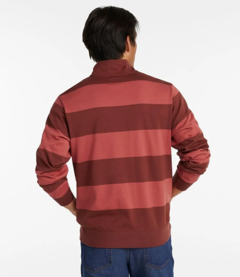 "Men's Bean's Vintage Soft Rugby, Mockneck, Stripe"-L.L.Bean Outlet
