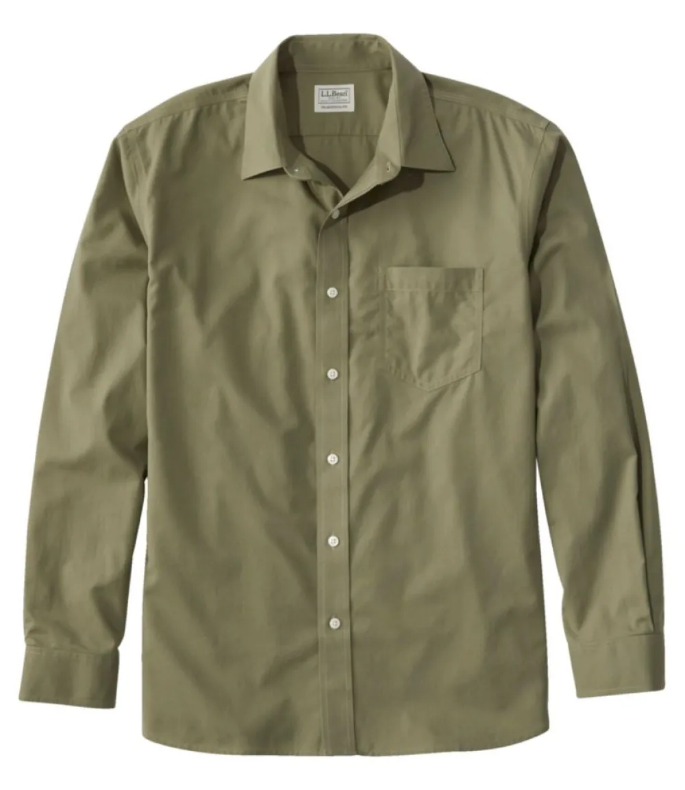 "Men's Bean's Wrinkle-Free Everyday Shirt, Traditional Untucked Fit, Long-Sleeve"-L.L.Bean Clearance