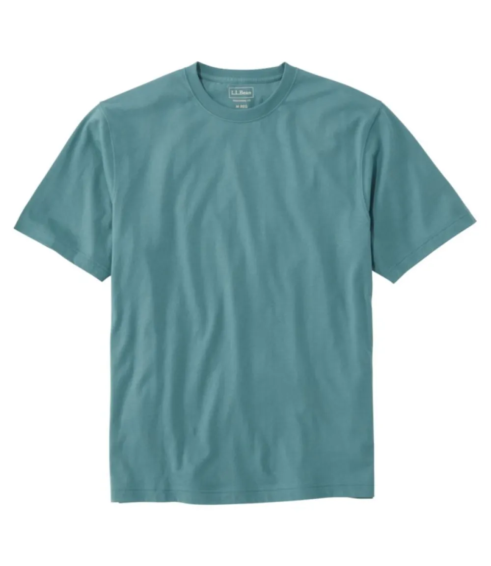 "Men's Carefree Unshrinkable Tee, Traditional Fit Short-Sleeve"-L.L.Bean Best