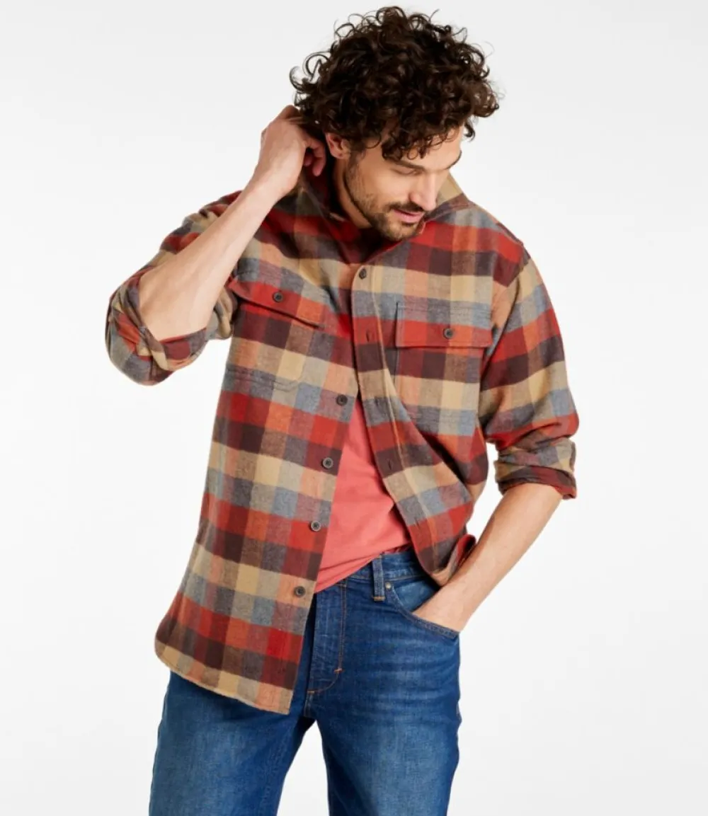 "Men's Chamois Shirt, Traditional Fit, Plaid"-L.L.Bean Store