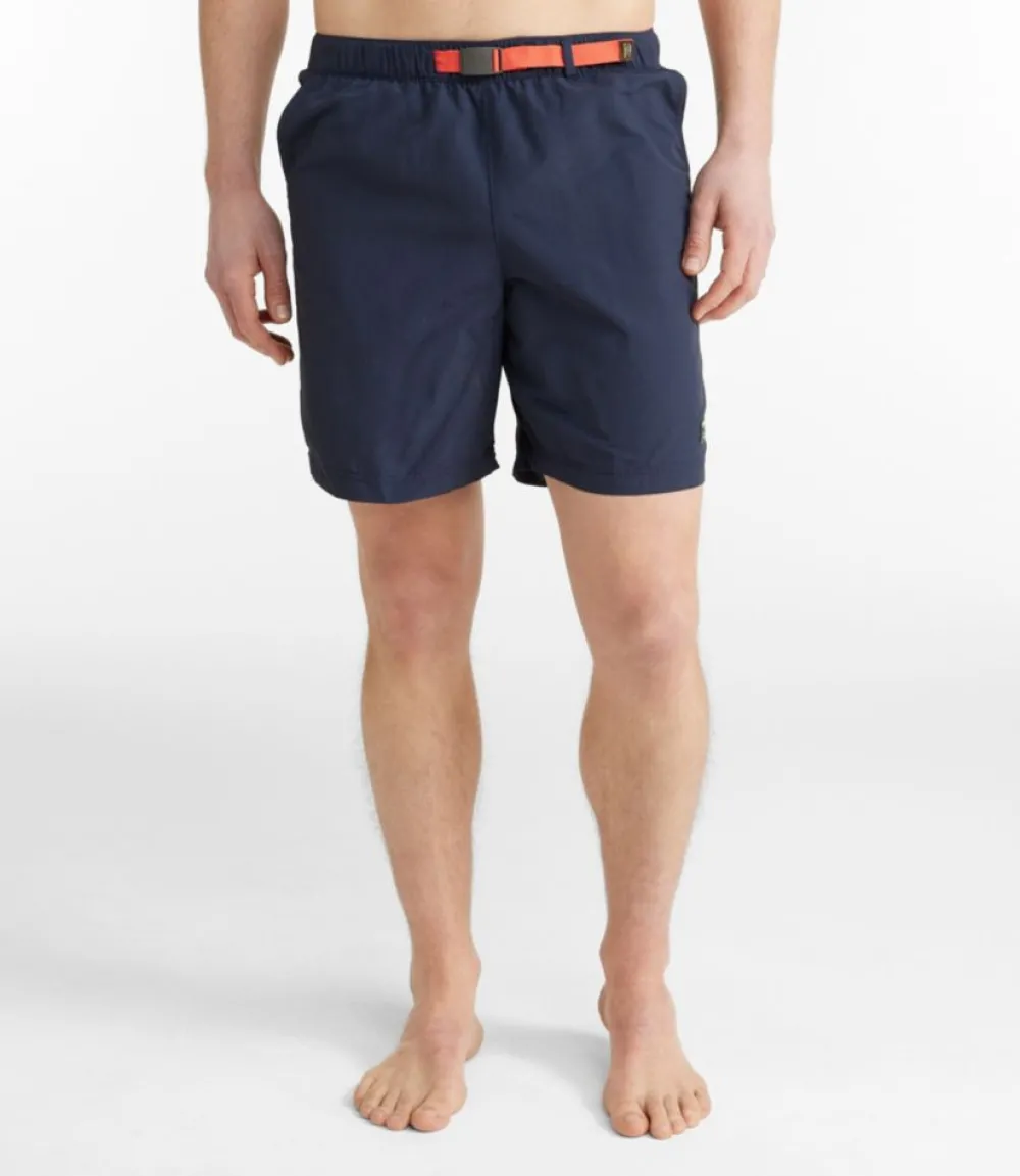 "Men's Classic Supplex Sport Shorts, Belted, 8""-L.L.Bean Shop