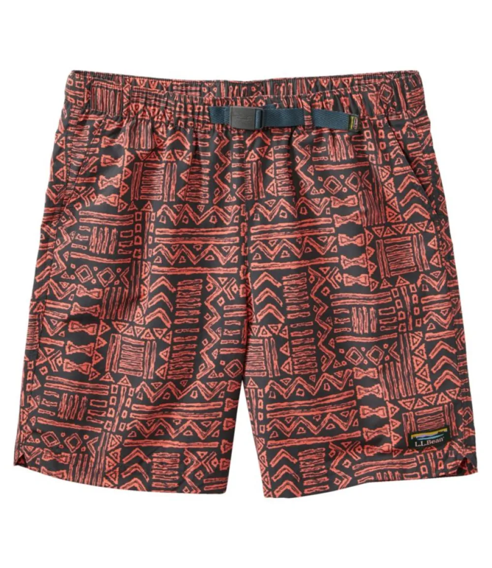"Men's Classic Supplex Sport Shorts, Belted, Print, 8""-L.L.Bean Sale