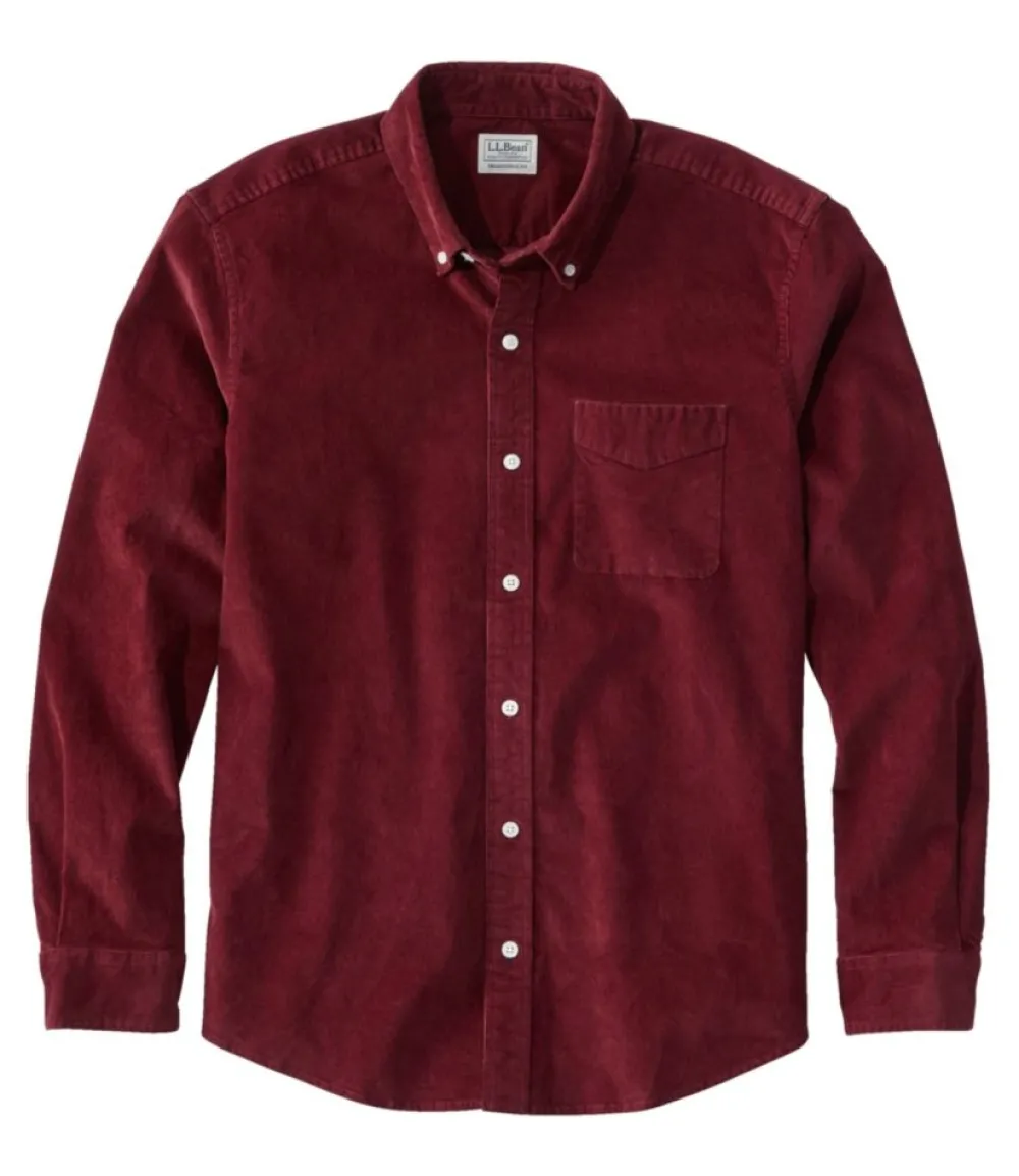 "Men's Comfort Stretch Corduroy Shirt, Long-Sleeve, Traditional Untucked Fit"-L.L.Bean Best