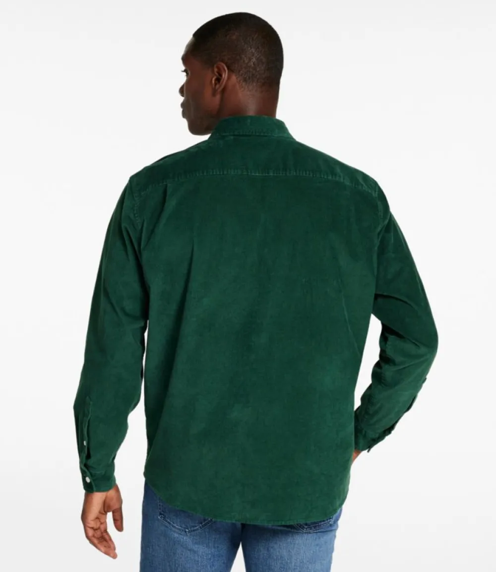 "Men's Comfort Stretch Corduroy Shirt, Long-Sleeve, Traditional Untucked Fit"-L.L.Bean Best