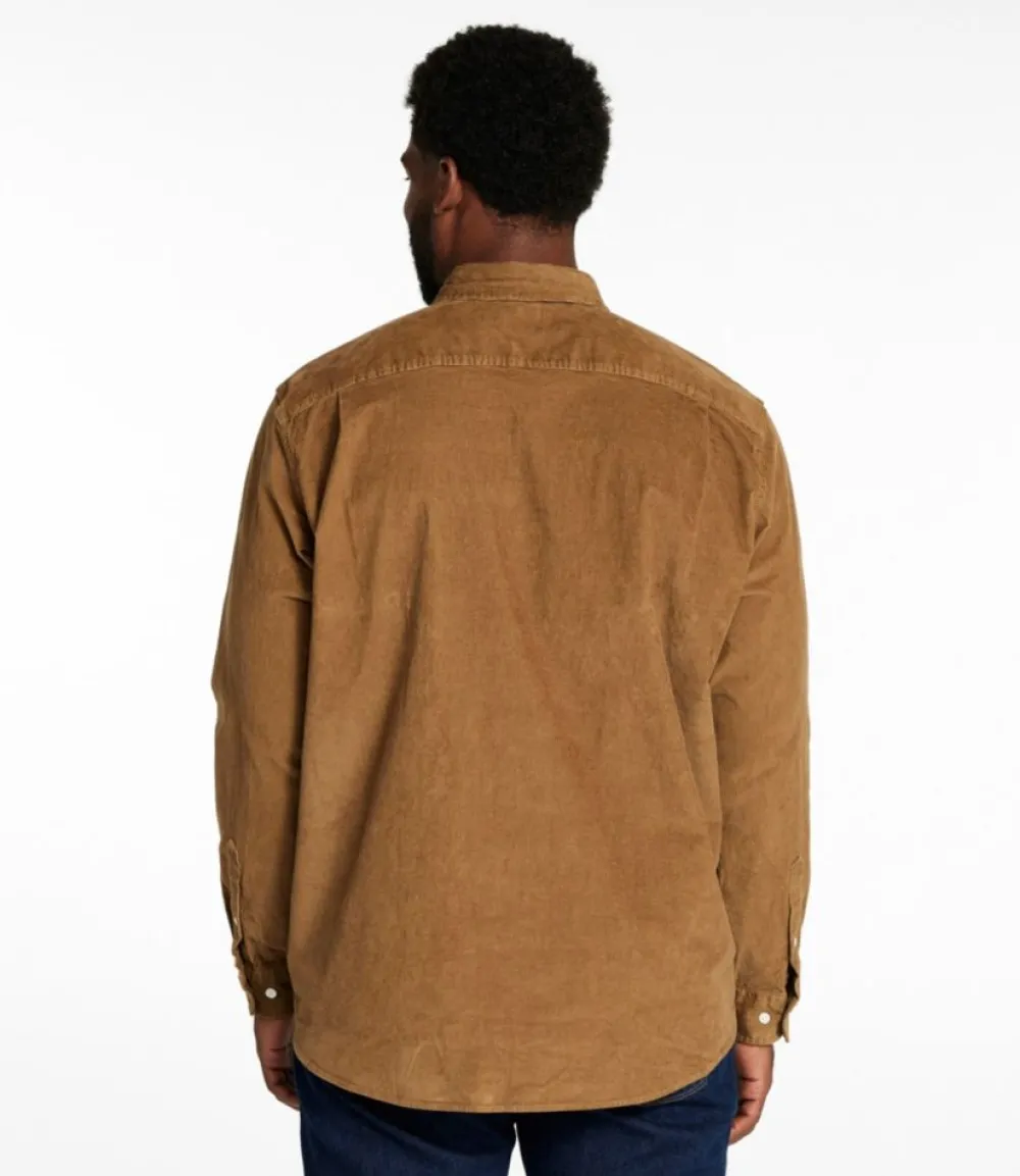 "Men's Comfort Stretch Corduroy Shirt, Long-Sleeve, Traditional Untucked Fit"-L.L.Bean Best