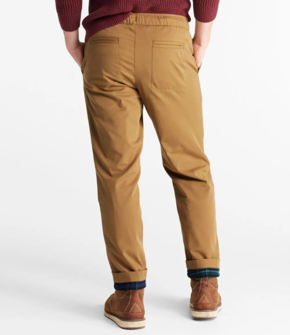"Men's Comfort Stretch Dock Pants, Standard Fit, Straight Leg, Flannel-Lined"-L.L.Bean Cheap