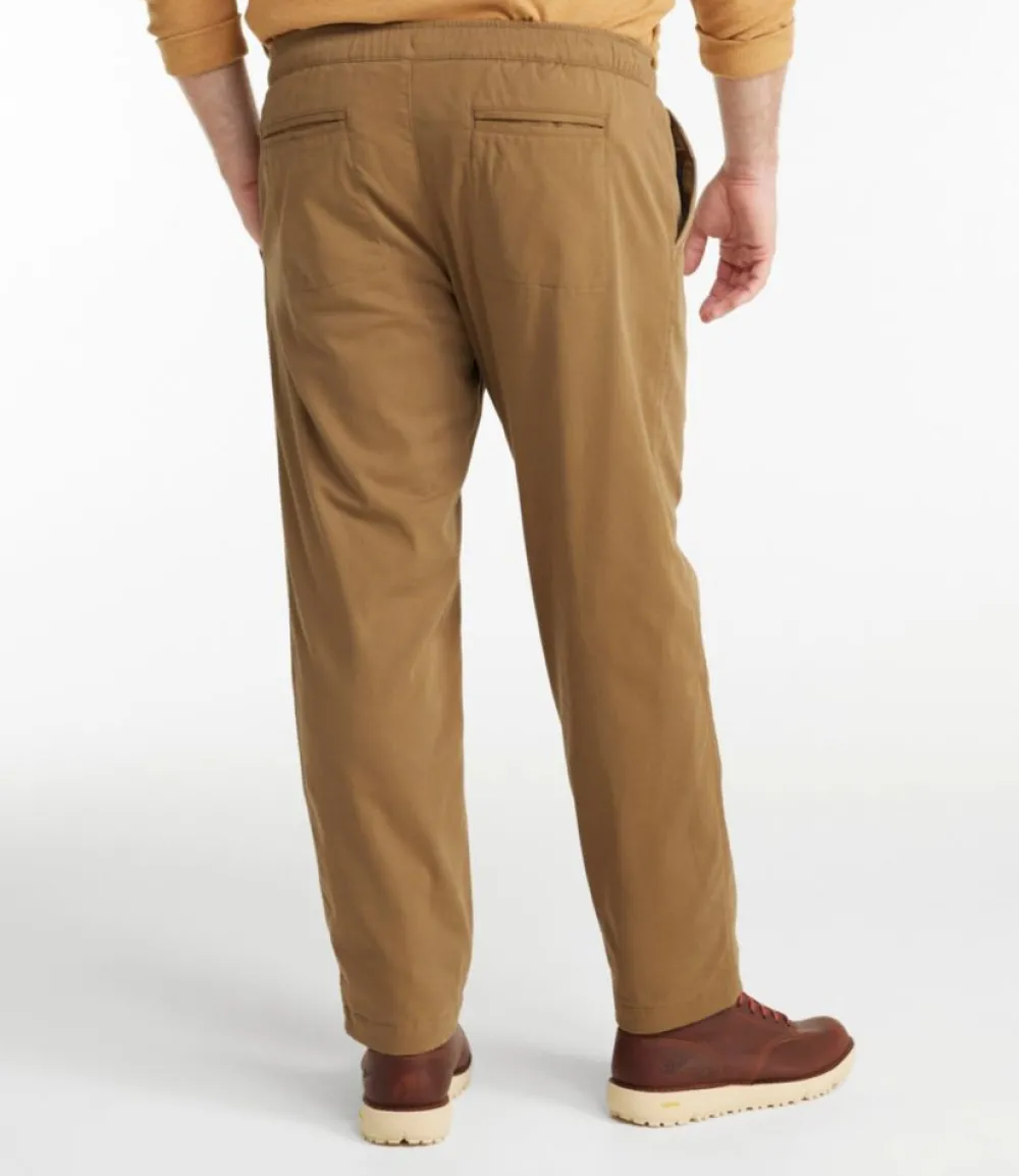 "Men's Comfort Stretch Dock Pants, Standard Fit, Straight Leg, Flannel-Lined"-L.L.Bean Cheap