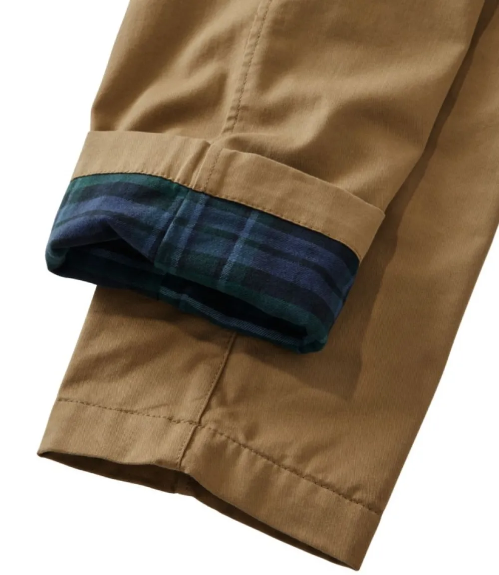 "Men's Comfort Stretch Dock Pants, Standard Fit, Straight Leg, Flannel-Lined"-L.L.Bean Cheap
