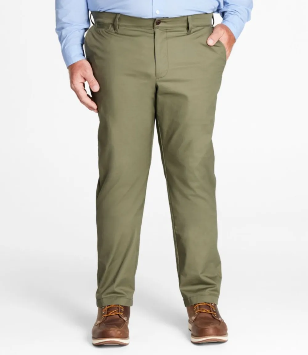 "Men's Comfort Stretch Performance Chinos, Standard Athletic Fit, Straight Leg"-L.L.Bean Best