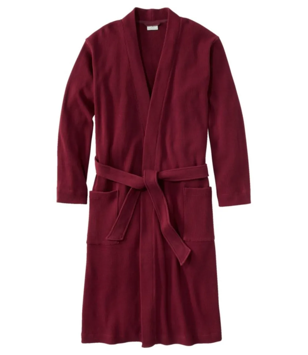 "Men's Comfort Waffle Robe, Unlined"-L.L.Bean Store