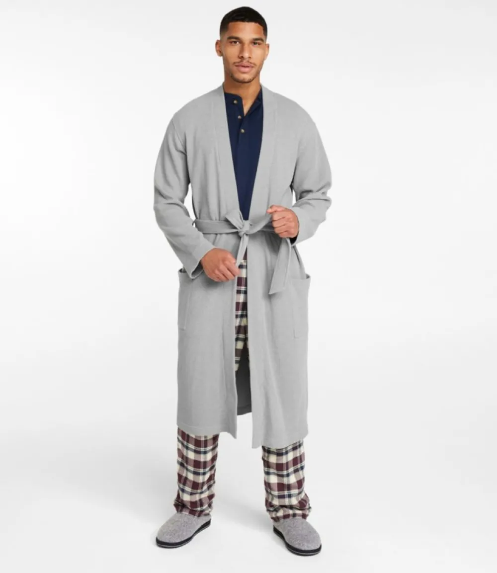 "Men's Comfort Waffle Robe, Unlined"-L.L.Bean Store