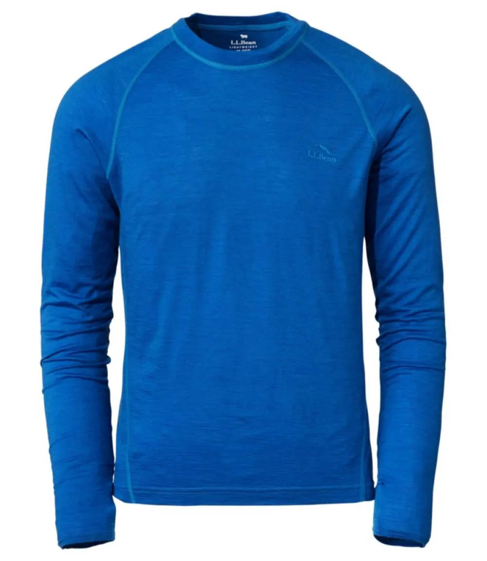 "Men's Cresta Ultralight 150 Crew Top, Stripe"-L.L.Bean Online