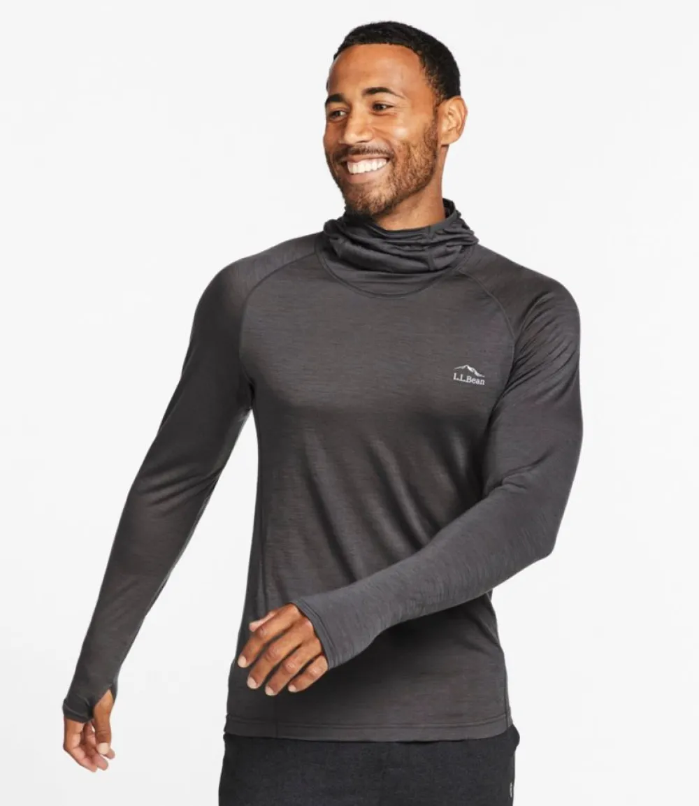 "Men's Cresta Wool Ultralight 150 Base Layer, Hoodie"-L.L.Bean Fashion