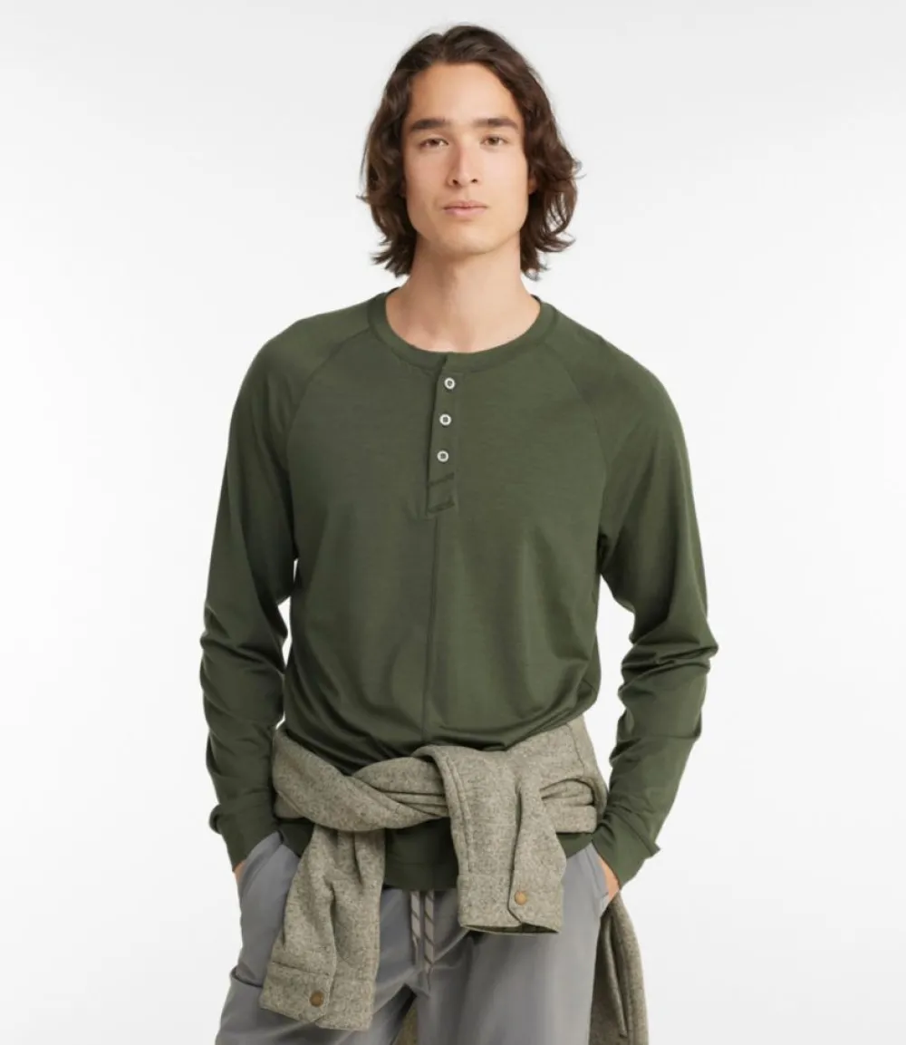 "Men's Encompass Merino Wool-Blend Henley"-L.L.Bean Best
