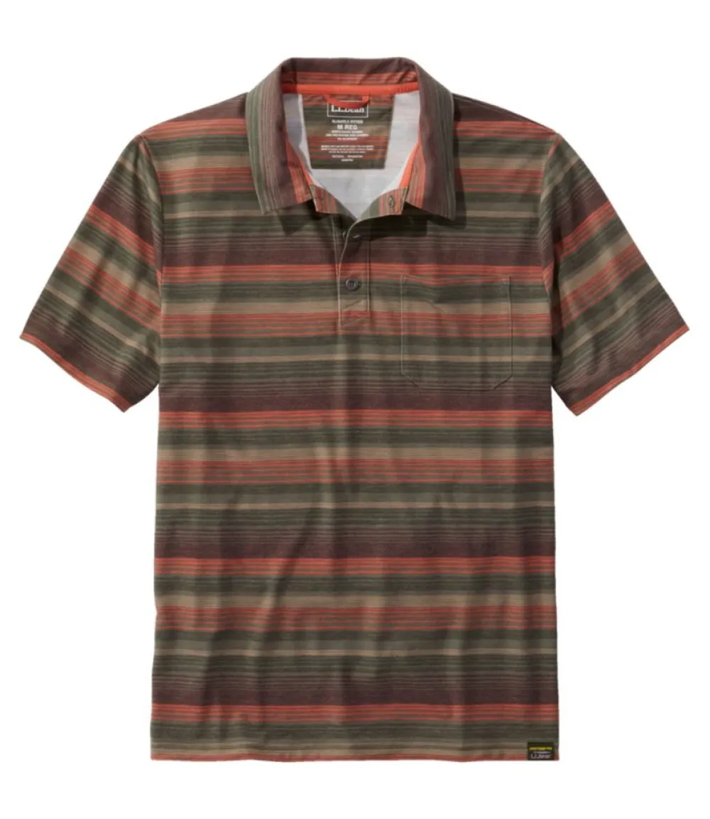 "Men's Everyday SunSmart® Polo 2.0, Short-Sleeve Stripe"-L.L.Bean Online