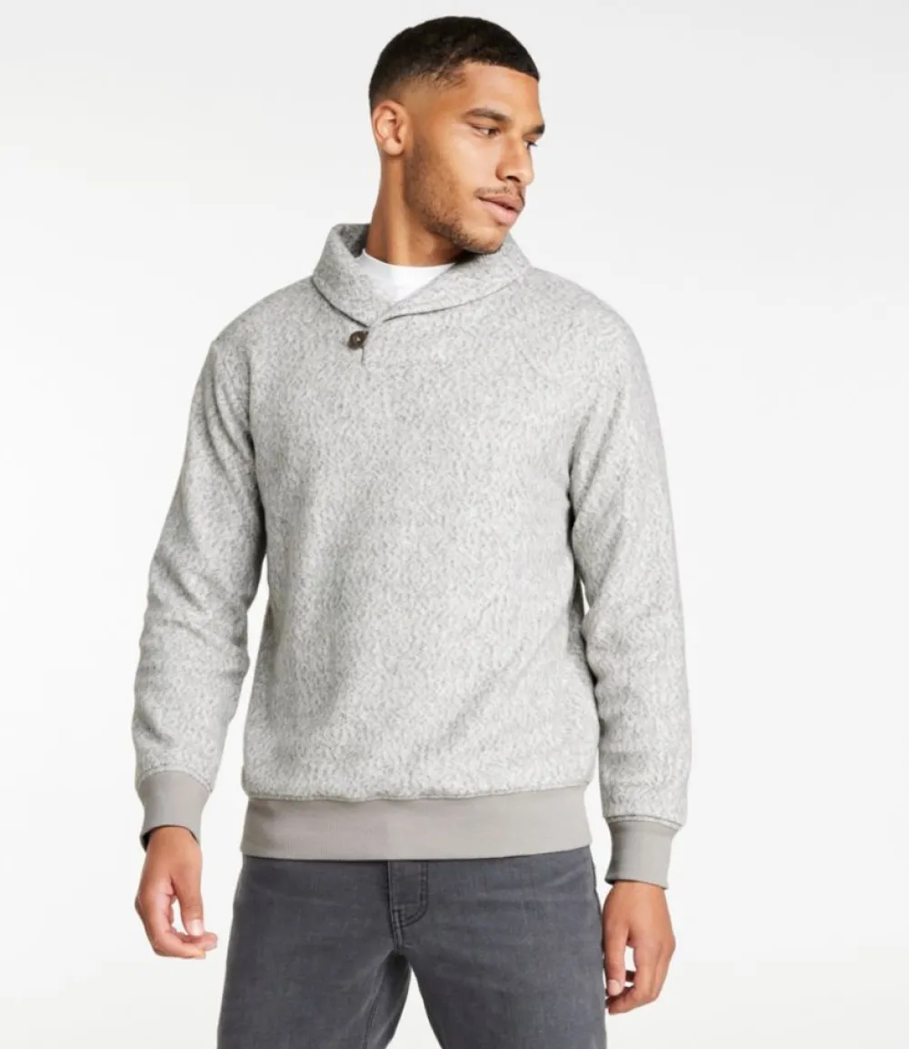 "Men's Heritage Marled Fleece Pullover Sweater"-L.L.Bean Clearance