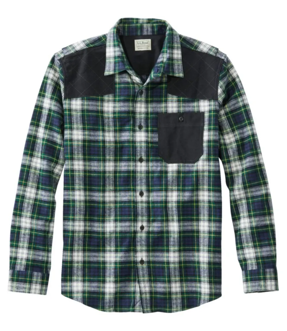 "Men's Heritage Scotch Plaid Flannel Shirt, Slightly Fitted Untucked Fit"-L.L.Bean New
