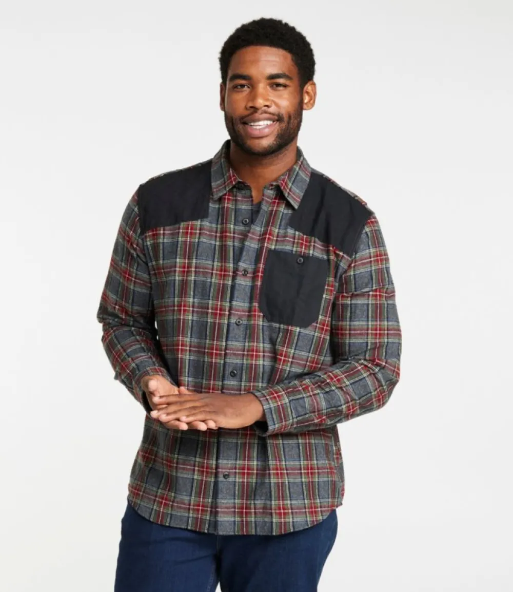 "Men's Heritage Scotch Plaid Flannel Shirt, Slightly Fitted Untucked Fit"-L.L.Bean New